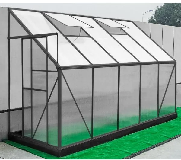 Muurkas poly zwart 132x313x227cm