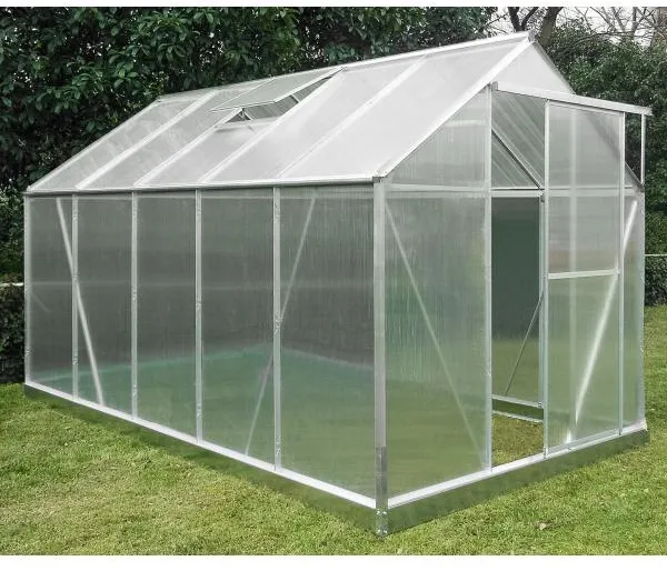 Kweekkas poly zilver 191x313x191cm