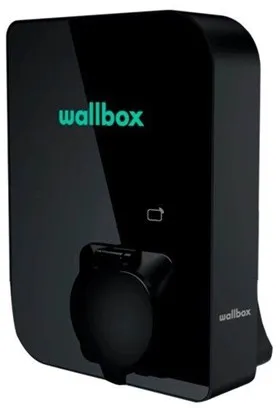 Wallbox Copper SB laadstation met Wi-Fi 11 kW Type 1 en 2, zwart