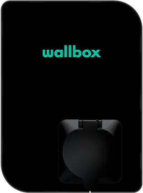 Wallbox Copper SB laadstation met Wi-Fi 22 kW Type 1 en 2, zwart