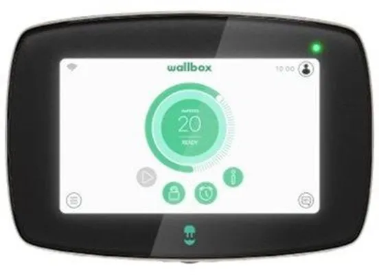 Wallbox Commander 2 laadstation met Wi-Fi, 22 kW, 5 meter, Type 2, zwart